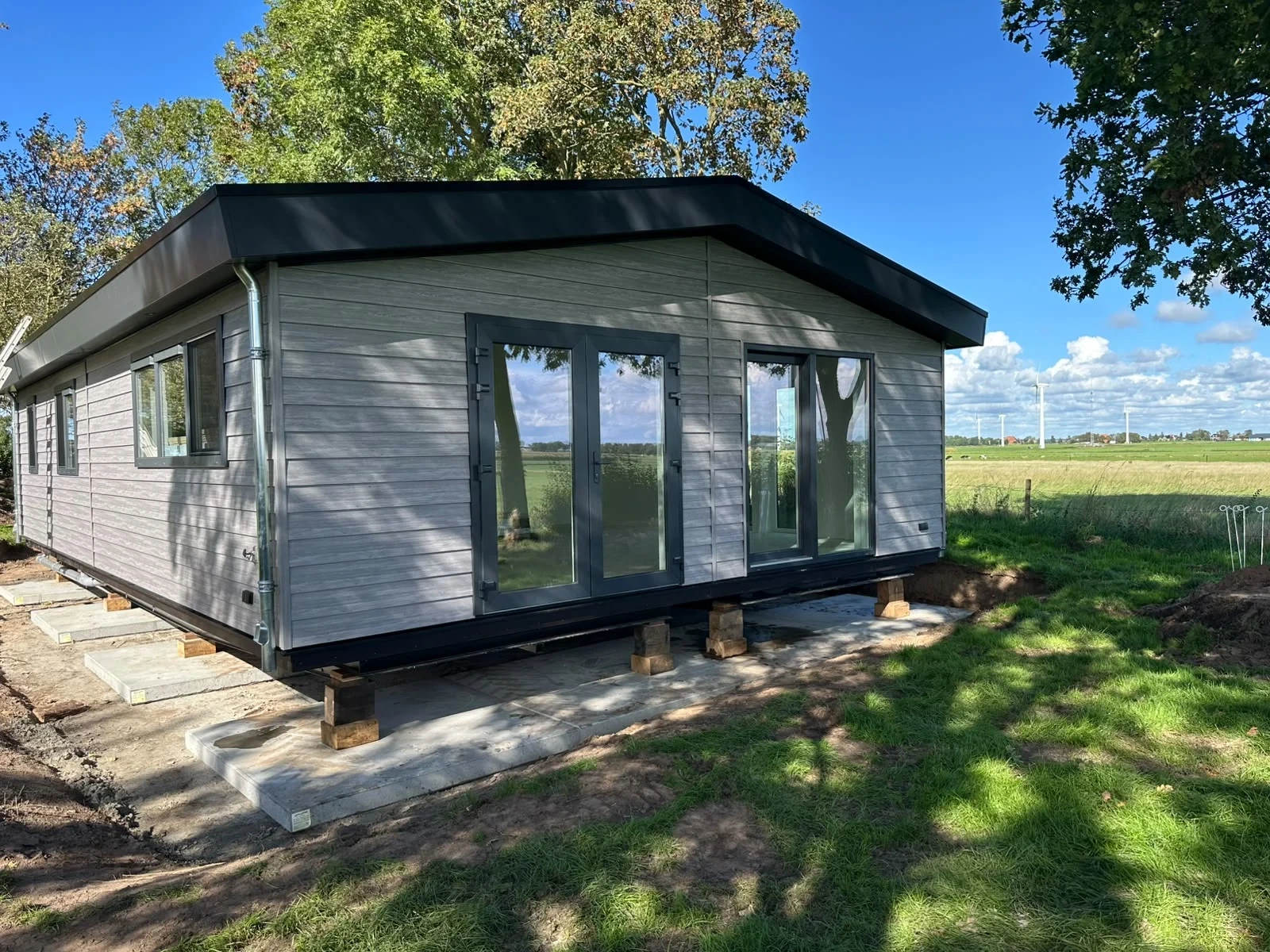Impressie van recent geplaatste woning