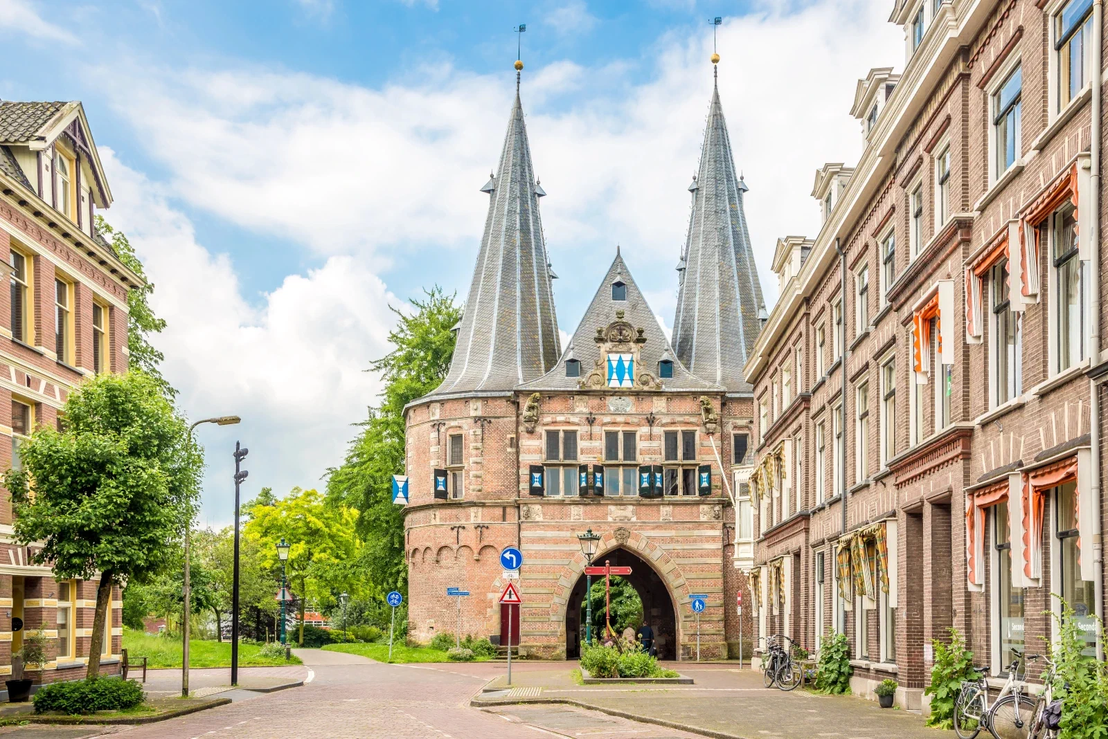 Historische panden in de binnenstad van Kampen