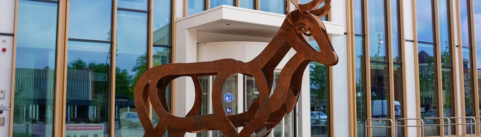 Zicht op de groene omgeving van Putten - Veluwe