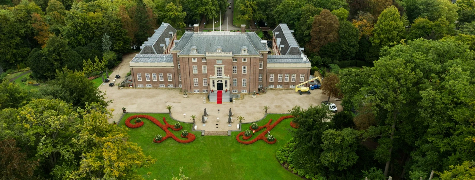 Het oude slot Zeist in Zeist