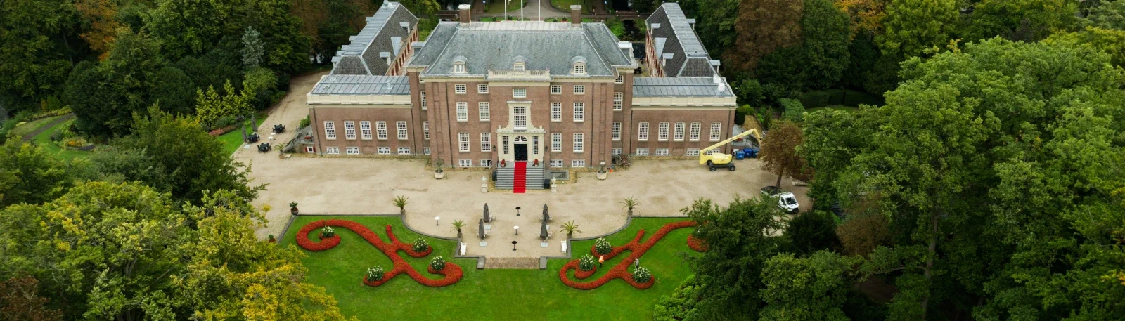 Het oude slot Zeist in Zeist