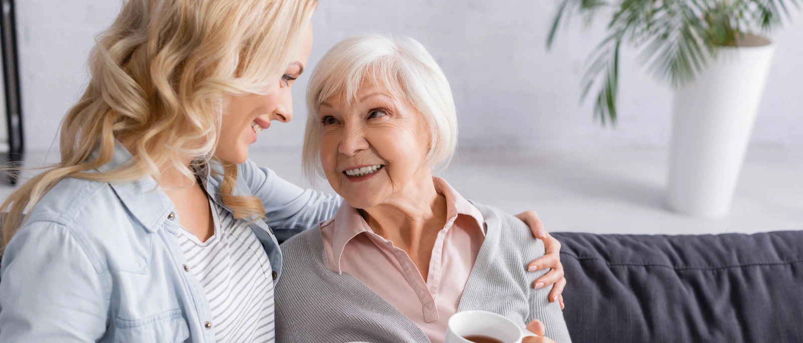 Moeder en dochter samen op de foto