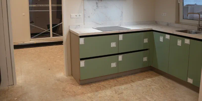 Keuken in aanbouw