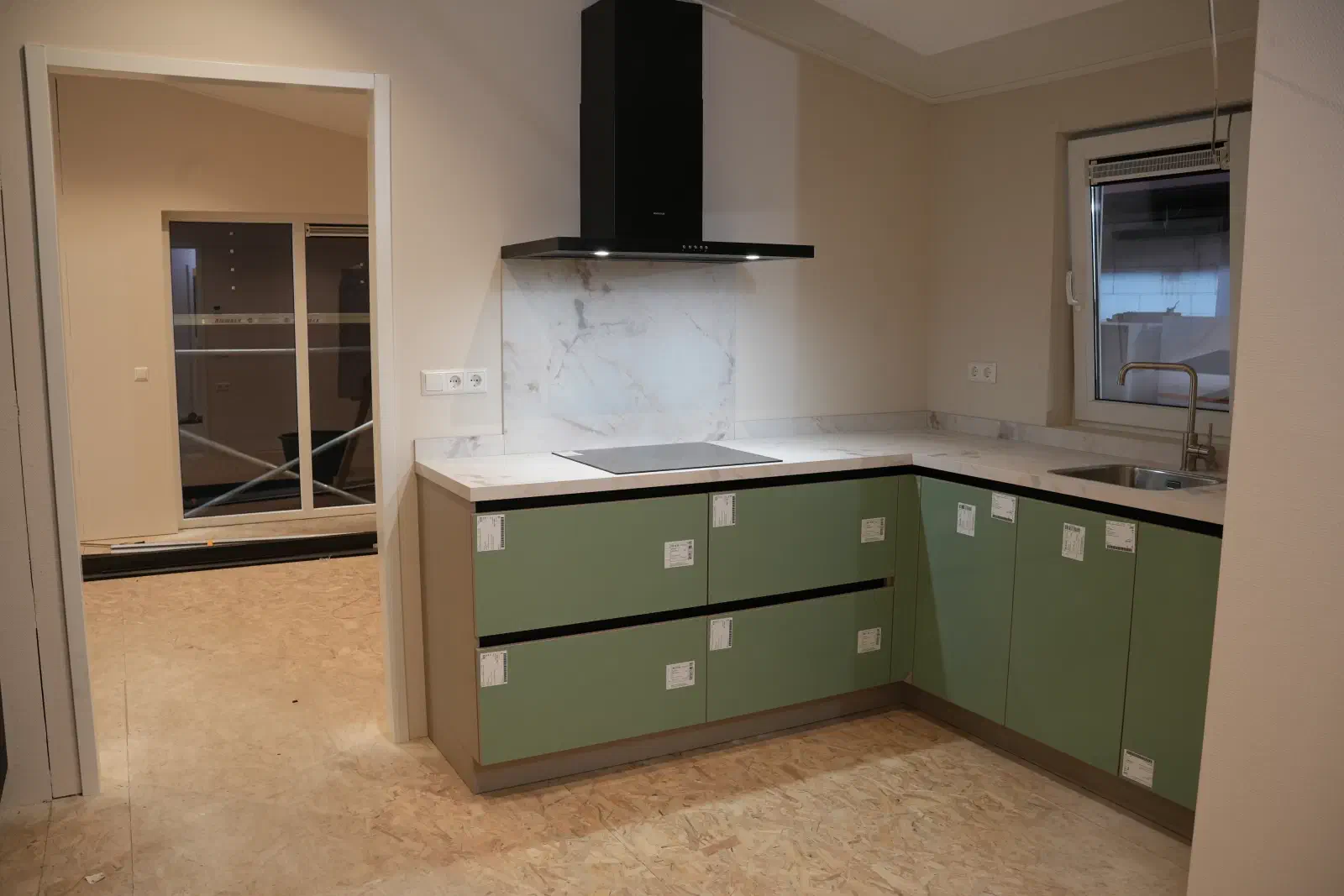 Keuken in aanbouw